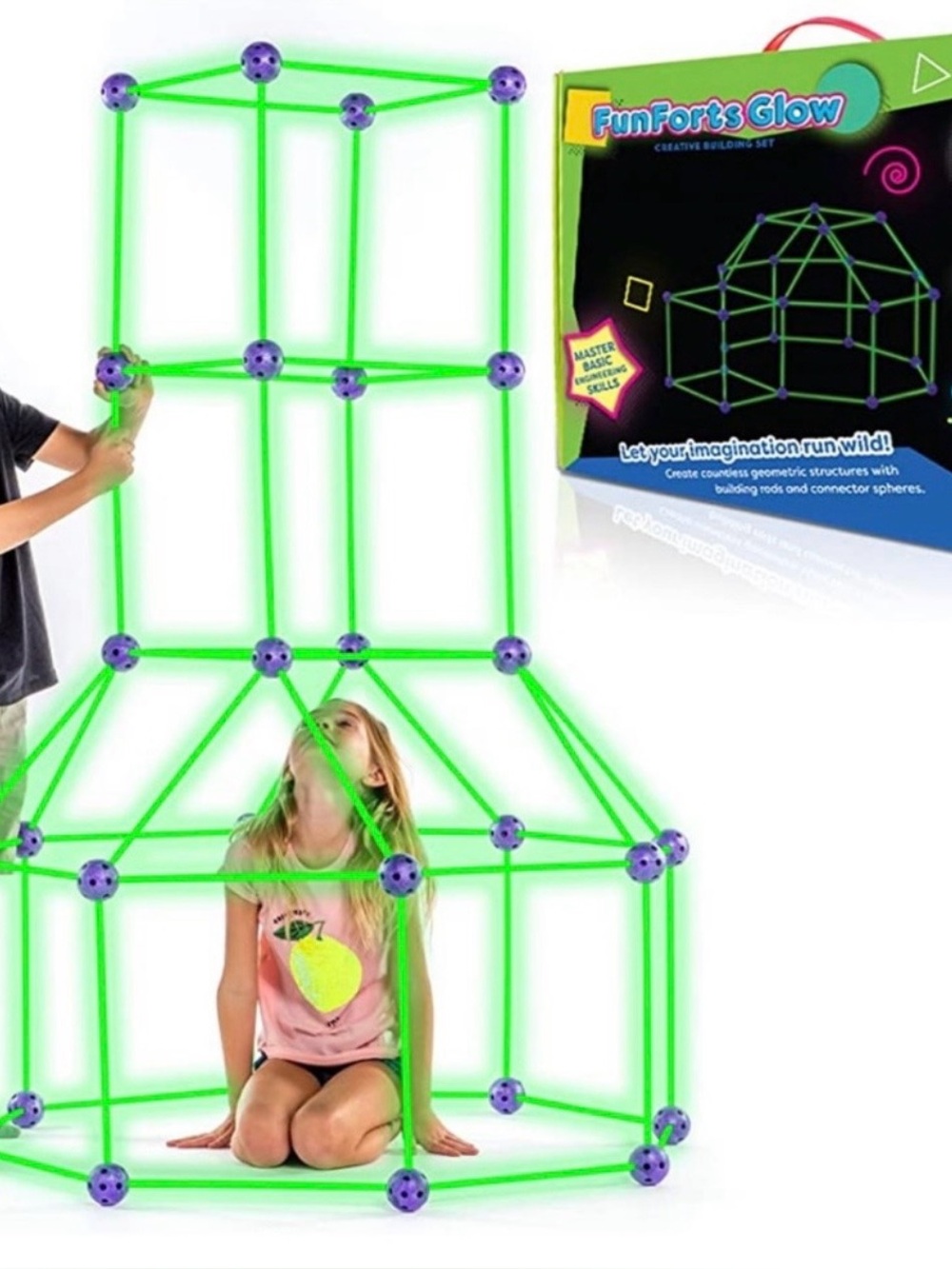 Fun Fort Glow In The Dark Builder